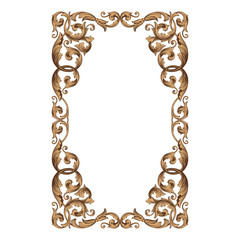 Vintage baroque ornament vector