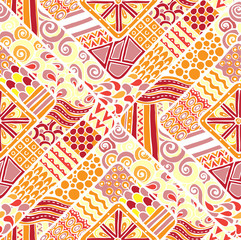 Abstract colored seamless pattern