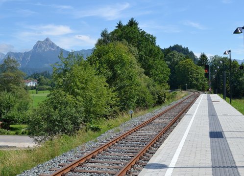 Passage du rail à Vils en Autriche