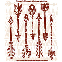 Ethnic tribal arrows