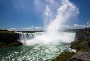The amazing power of Niagara Falls from the Canadian side