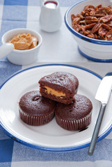 Chocolate Muffin with peanut butter 