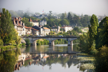Obraz premium Picturesque view of Perigord town in France