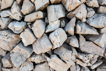 Old stone wall, texture of stone