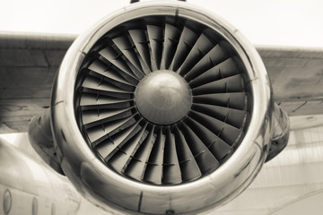 Detail of an jet engine