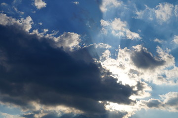 Fototapeta na wymiar Himmel Sonne Wolken