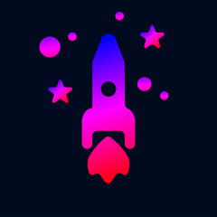 Rocket launch into space