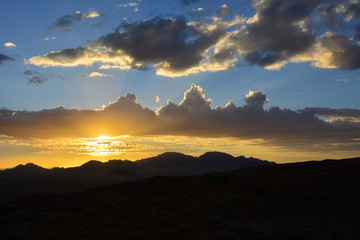 Namibia NamibRand nature reserve sunset