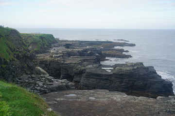 Cliffs by the coast of Atlantic Ocean, Ireland