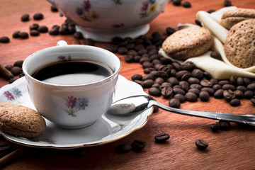 Coffee and biscuits for a pleasent meal