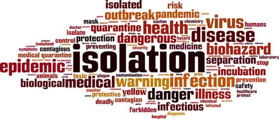 Isolation word cloud