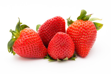 Strawberry isolated on white background. Fresh berry.