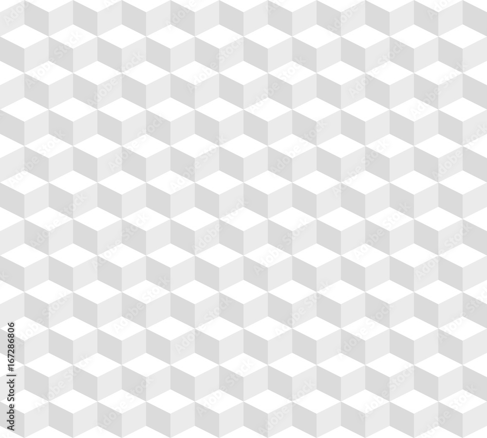 Poster abstract seamless pattern from the isometric cubes.