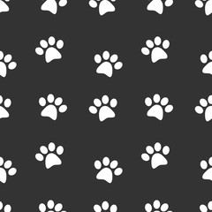 Fototapeta premium Animal footprints vector