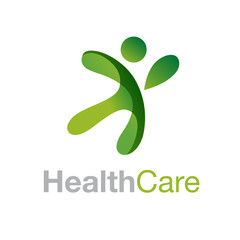 healthy people logo. Medical logo design concept