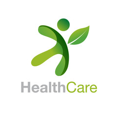 healthy people logo. Medical logo design concept