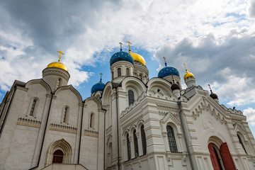 DZERZHINSKY, RUSSIA - AUGUST 5, 2017: Exterior of the Nikolo-Ugreshsky Monastery. Founded in 1380

