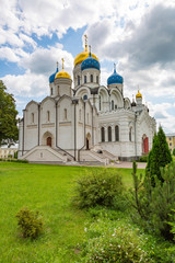 Fototapeta na wymiar DZERZHINSKY, RUSSIA - AUGUST 5, 2017: Exterior of the Nikolo-Ugreshsky Monastery. Founded in 1380 