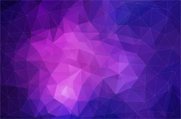 Foto auf Leinwand Flat violet triangle geometric wallpaper © igor_shmel