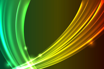 Beautiful Abstract Multicolored Glowing Background