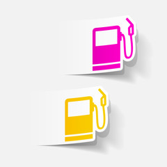 realistic design element: gas station