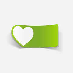 realistic design element: heart