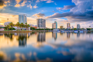 St. Petersburg, Florida, USA downtown skyline.