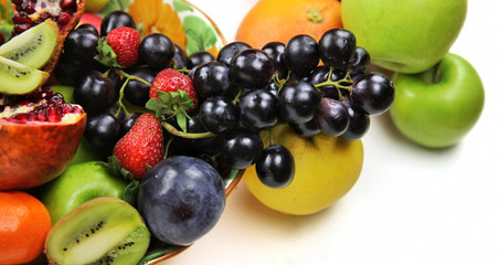 Healty Organic Mix of Fruits Composition