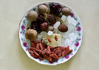 Chinese ingredients of tea 