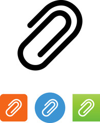 Obraz premium Paper Clip Icon - Illustration