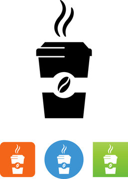 Paper Cup Of Coffee Icon