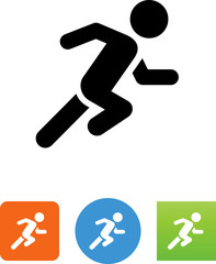 Person Racing Icon - Illustration