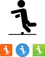 Person Tripping Icon - Illustration