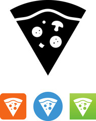Pizza Slice Icon - Illustration