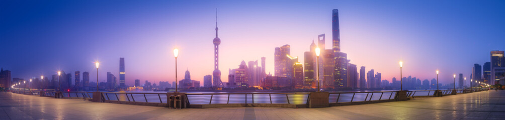 Obraz premium Shanghai skyline cityscape