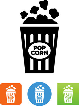 Popcorn Icon - Illustration