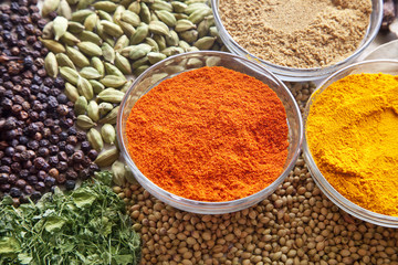 Variety of spices