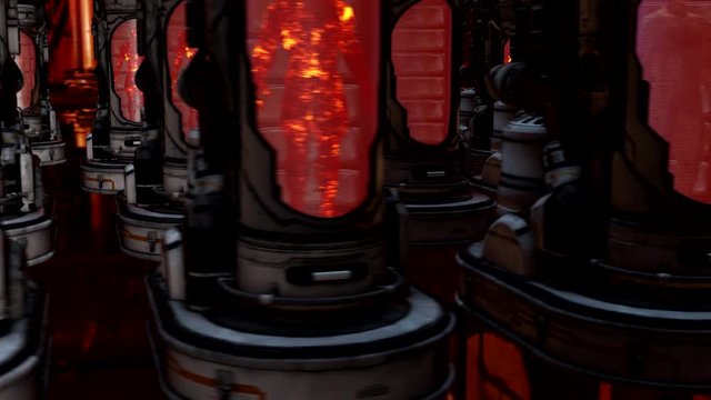 Sci Fi Cryotube Factory