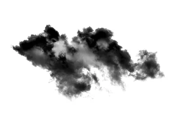 Photo sur Plexiglas Ciel black cloud on white background