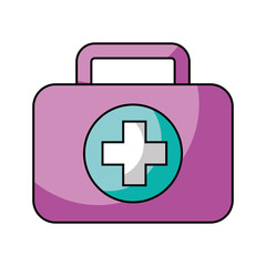 Obraz premium medical kit isolated icon vector illustration design