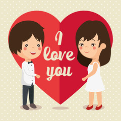 couple in love together forever icon