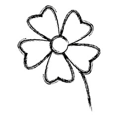 Fototapeta premium flower petal decoration natural ornament vector illustration