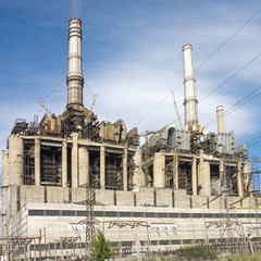 Power station with details
