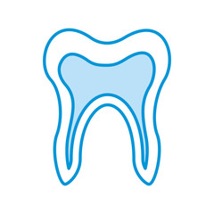 Human tooth isolated icon vector illustration design