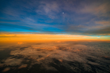 Fototapeta na wymiar Sunset from Above