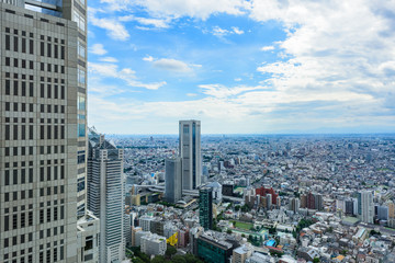 Fototapeta na wymiar 新宿の都市風景