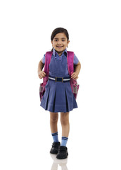 Portrait of a young school girl 