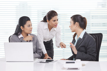 Portrait of young business women