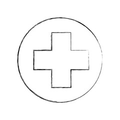 medical cross isolated icon vector illustration design