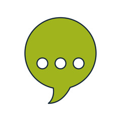 speech bubble message icon vector illustration design